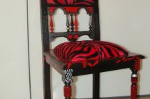 Rotes Zebra, schwarz-rot