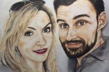 Jill und Andrè, 100 x 100 cm