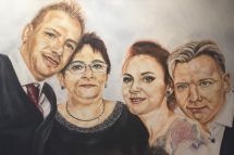 Familie, 70 x 150 cm