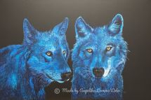 Blaue Biester, 80 x 120 cm