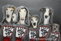 Hoodie-Gang, 80 x 120 cm