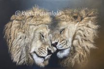 Löwenbrüder, 120 x 80 cm