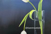 Tulpen, 50 x 50 cm gerahmt