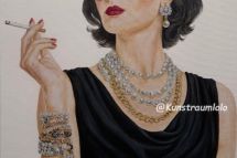 Stylisch, 50 x 70 cm gerahmt